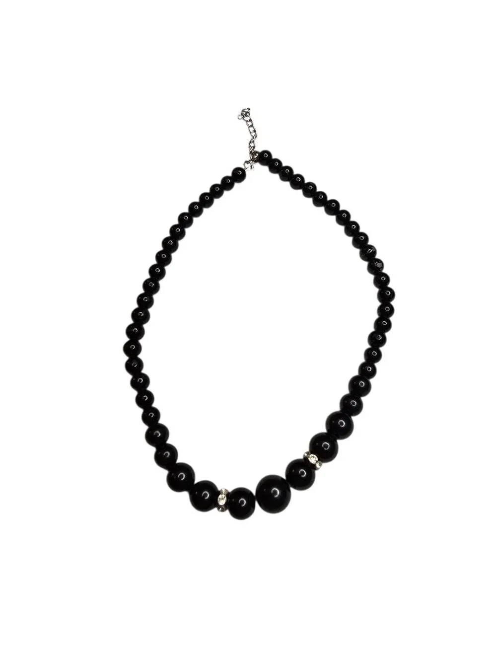 Black Beaded Necklace